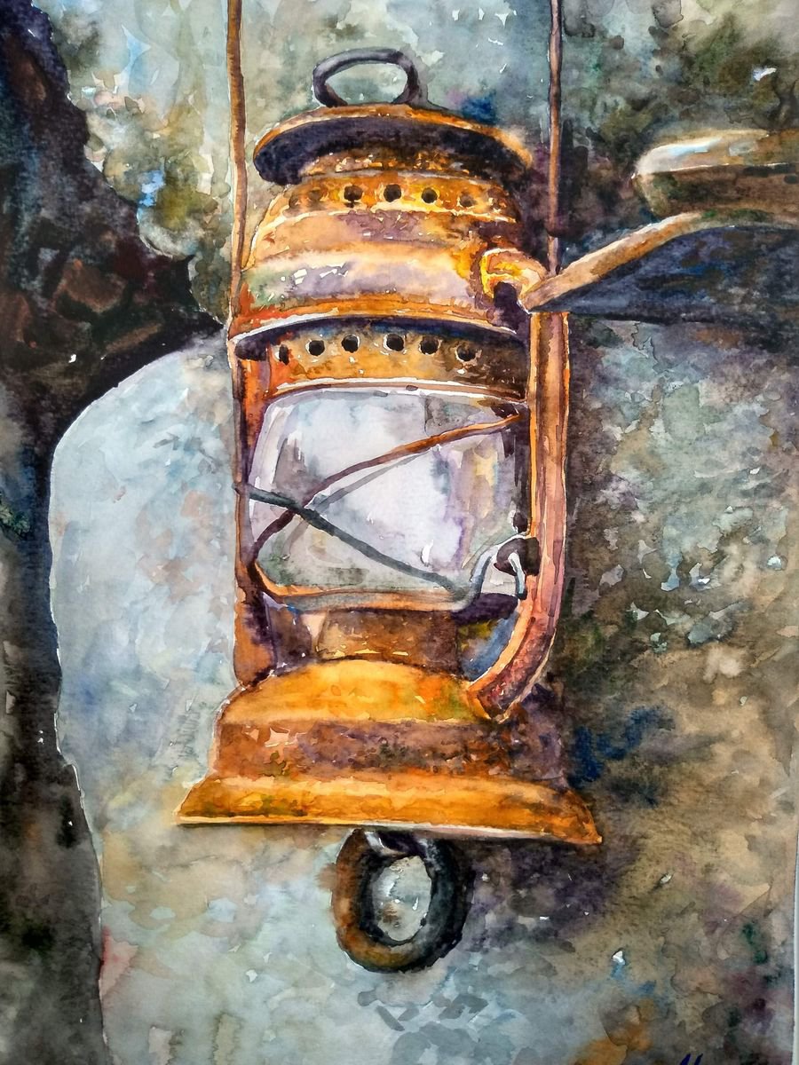 Old lantern by Ann Krasikova