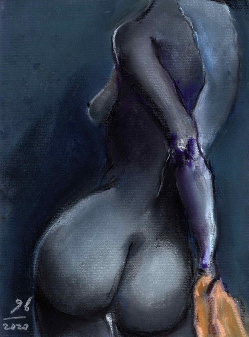 Royal Blue Nude 13 by Gennadi Belousov