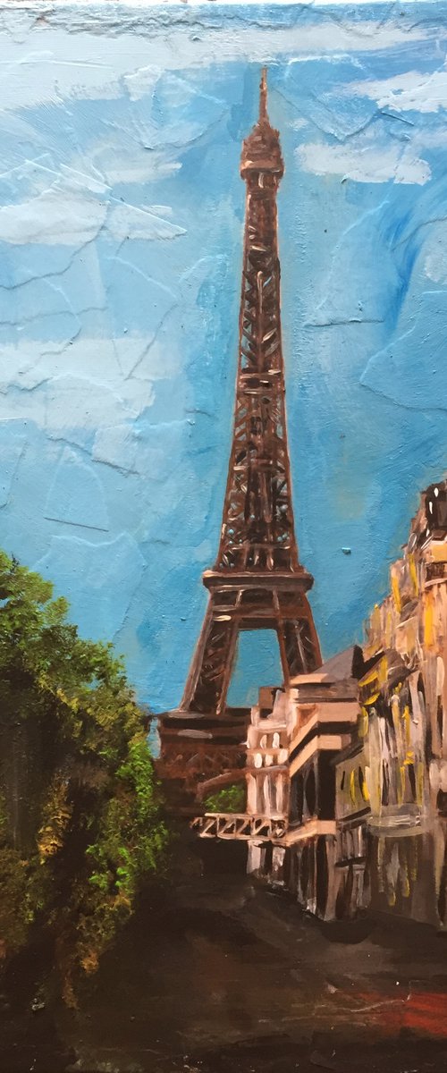 Paris, Eiffel Tower from Afar by Andrew  Reid Wildman