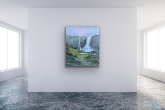 Iceland-Seljalandsfoss falls