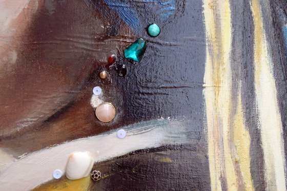 Girl with a Pearl Earring, after Vermeer (L'une 108)