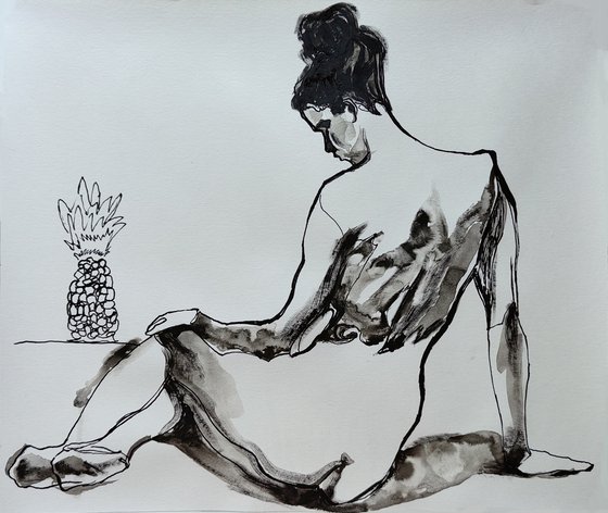 Nude With Pineapple