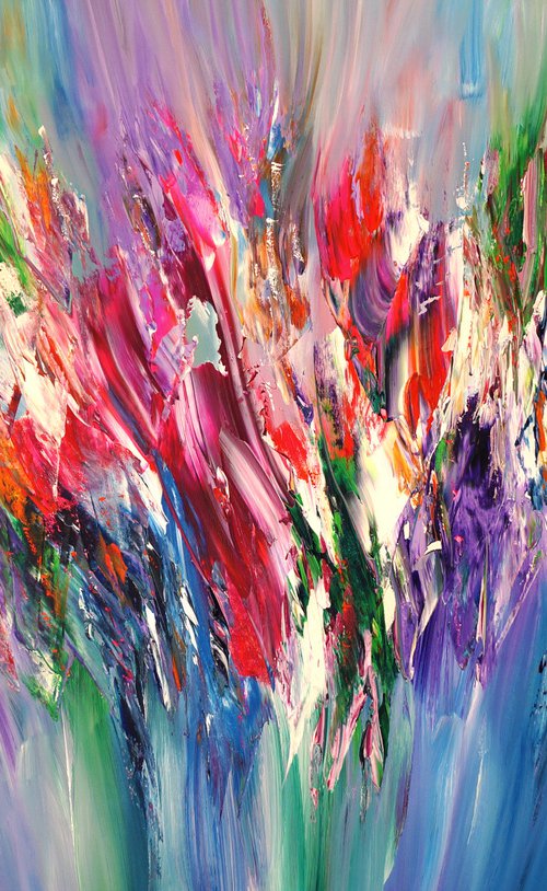 Purple Pink Flowery XL 1 by Peter Nottrott