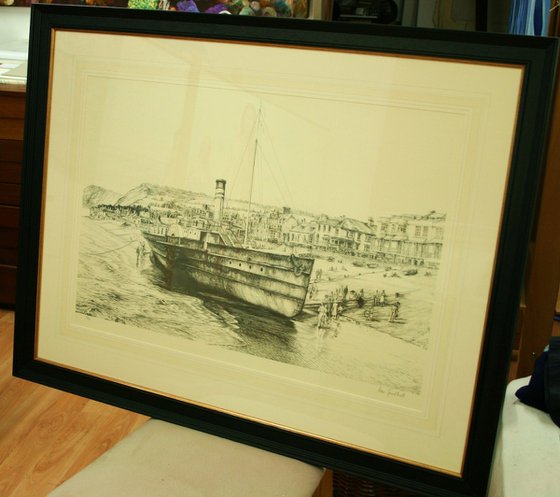 DUCHESS OF DEVONSHIRE, ASHORE AT SIDMOUTH, 1934 (£95 L.ed PRINT)