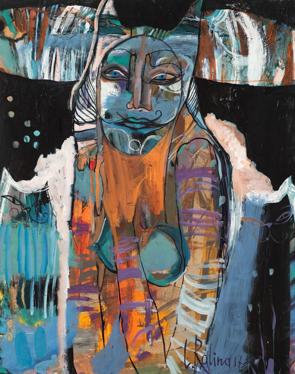 Organic Still Life Oil Painting By Yelena Ralina, 31 X 39", Suzanna, Original Artwork