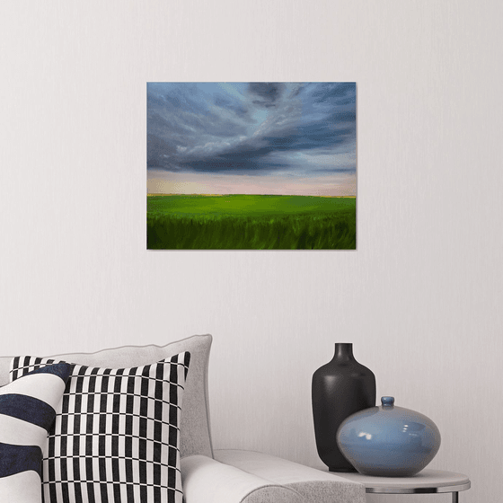 Summer thunderstorm, 50 х 40 cm, oil on canvas