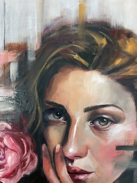The girl with the Rose