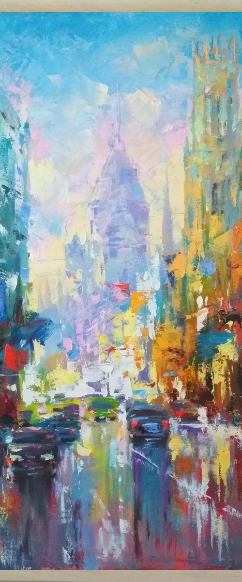 Abstract cityscape (London) by Andrej  Ostapchuk