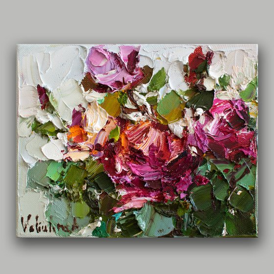 Roses painting - Original oil painting