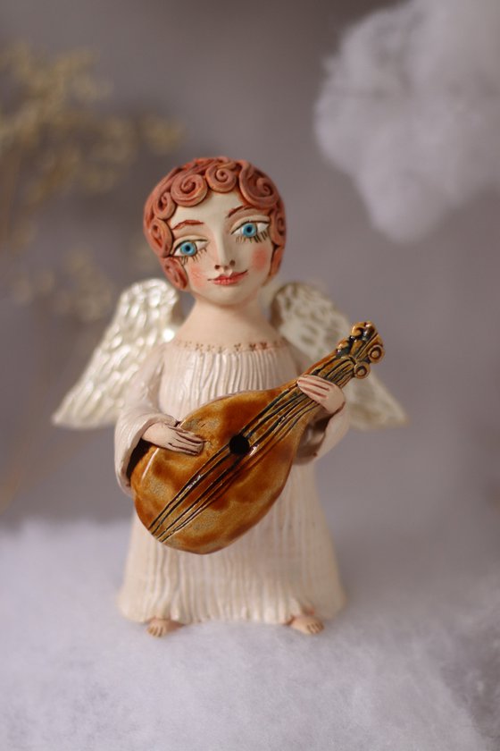 Song of the angel. OOAK sculpture.