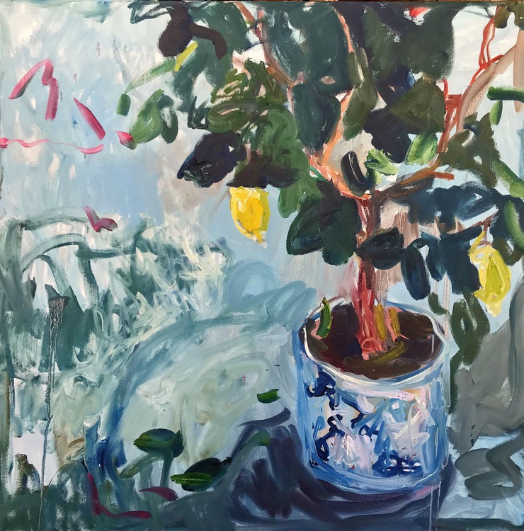 Lemon Tree Oil Painting By Lilia Orlova Holmes Artfinder