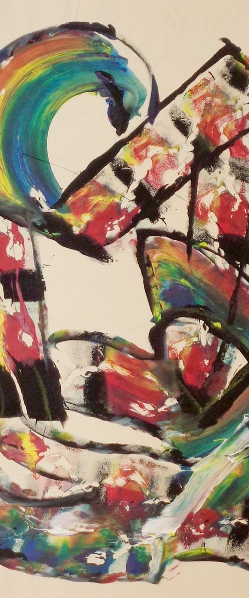 abstract-painting by Heinz Theuerkauf