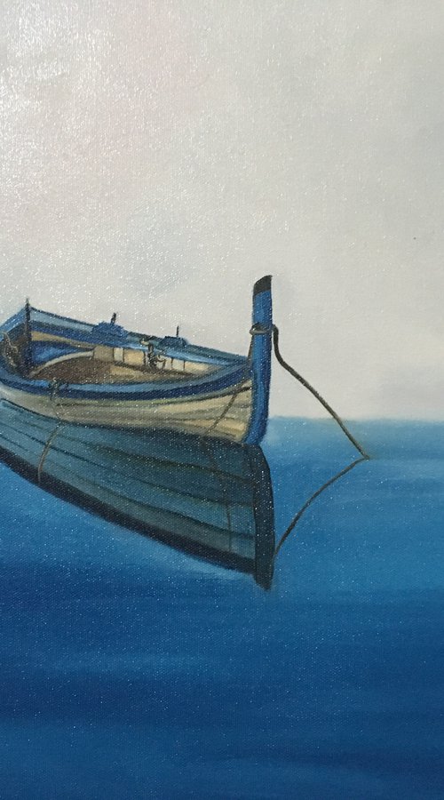 Little Boat on the Sea by Timea  Valsami
