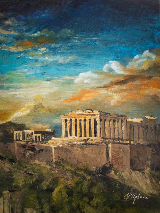 " THE ACROPOLIS". ATHENS.