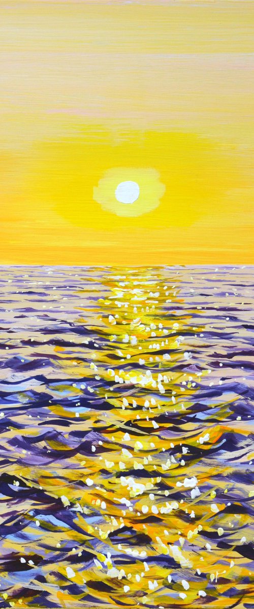 Ocean. Sunset. by Iryna Kastsova