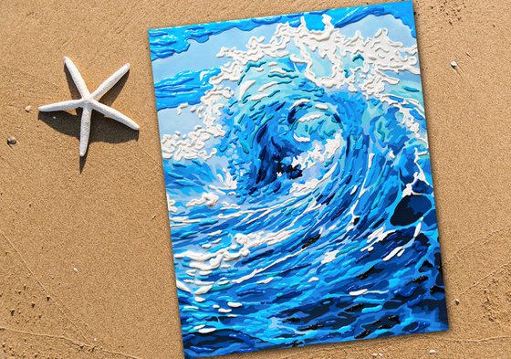 Abstract ocean wave