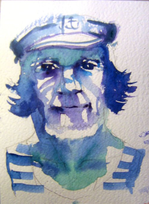 second sailor by Goran Žigolić Watercolors