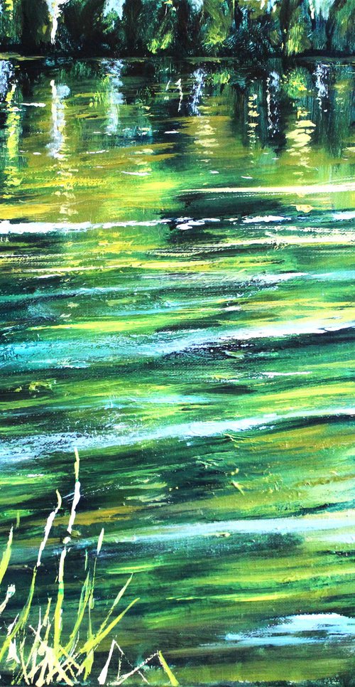Twilight and Moorhen by Rod Bere