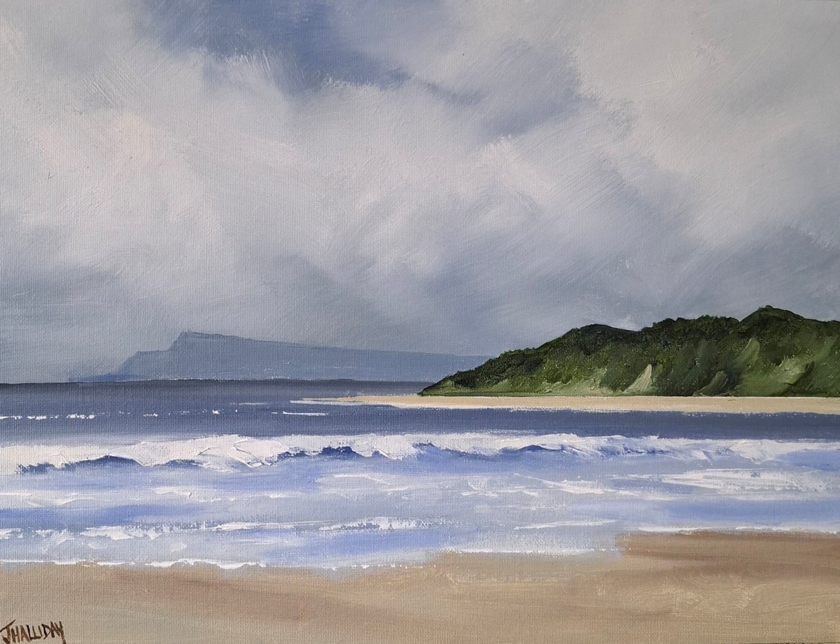 Northern Beach, Ireland By John Halliday, 16 X 12, Artwork For Sale On Artfinder