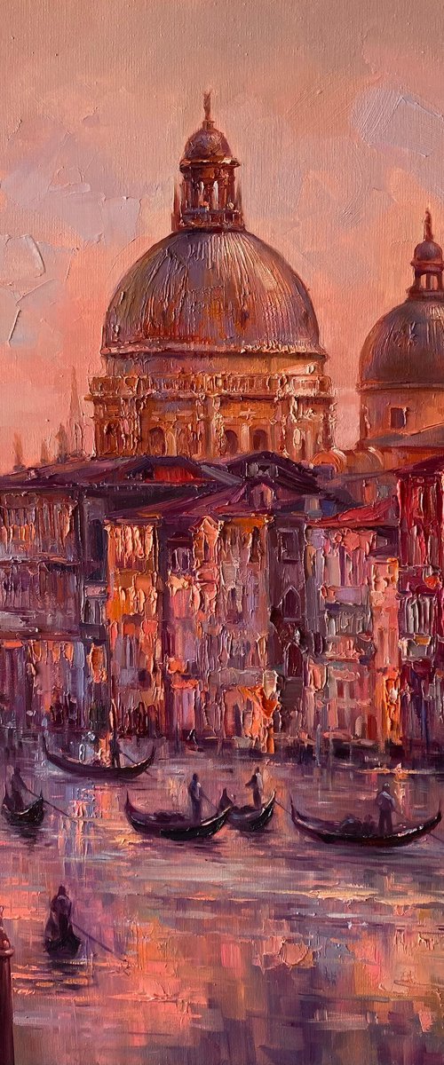 "Sun of Venice" original oil painting 70x50 by Artem Grunyka