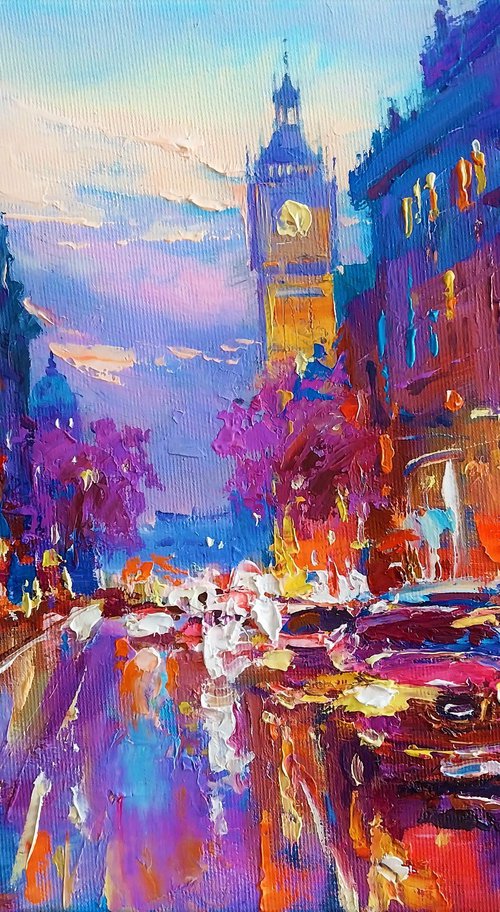 Evening city lights(LONDON)01 by Andrej  Ostapchuk