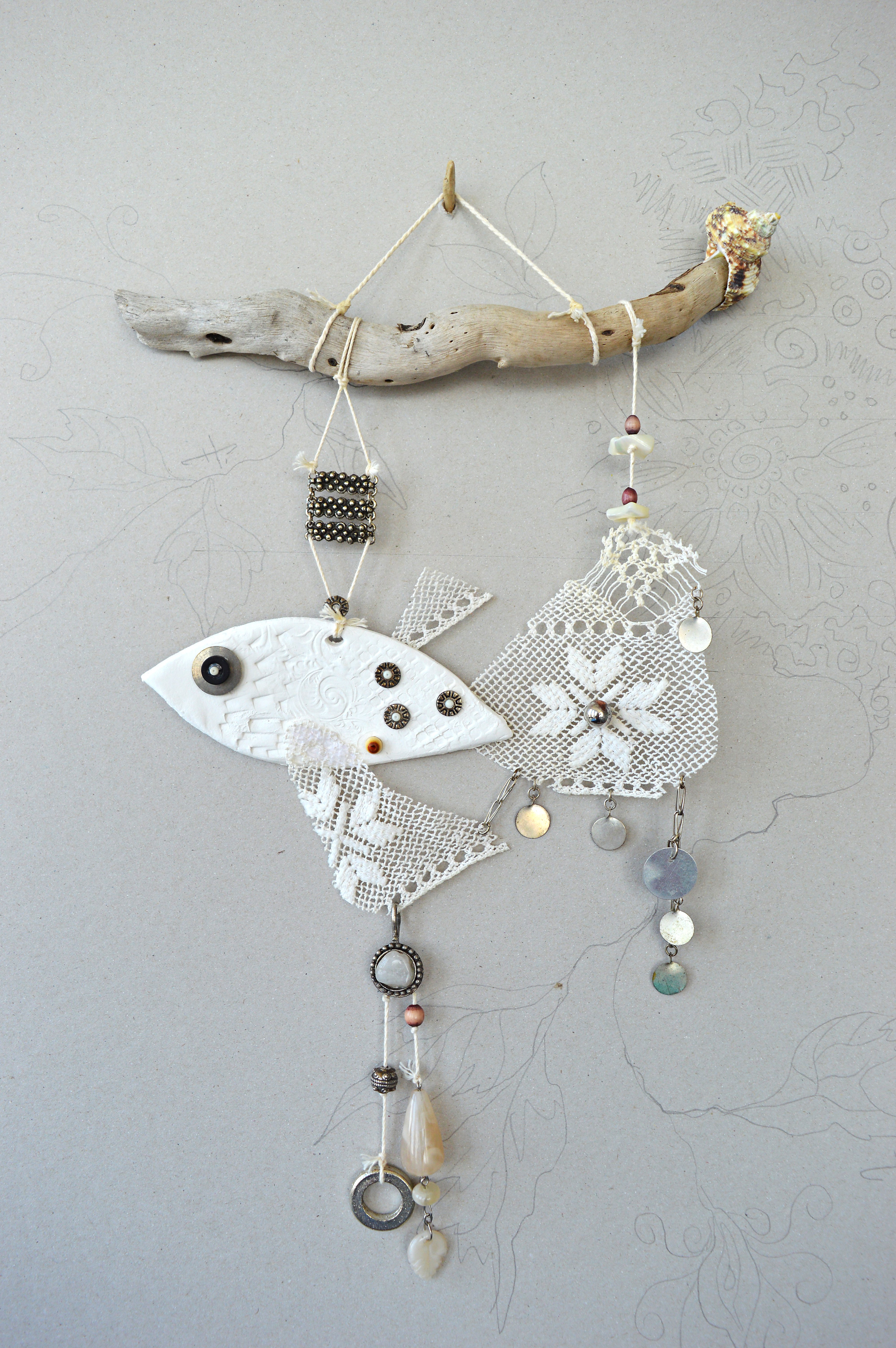 Animal Relief By Silvia Pavlova, 10 X 16", "Silver Fairy", Original Artwork