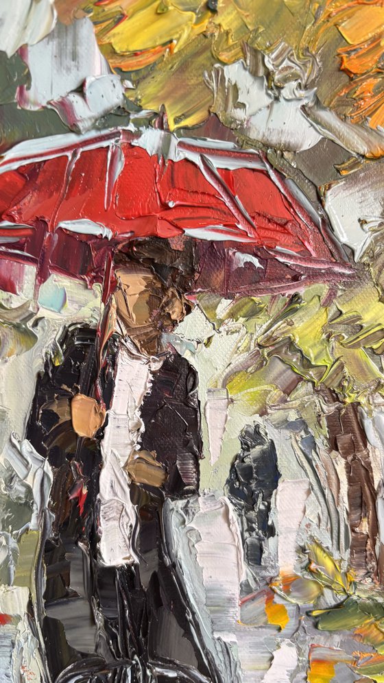 Rainy day. First date