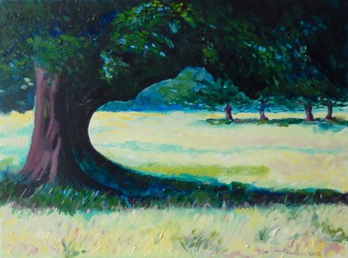 Under The Oak Tree, Fife by Stephen Howard Harrison