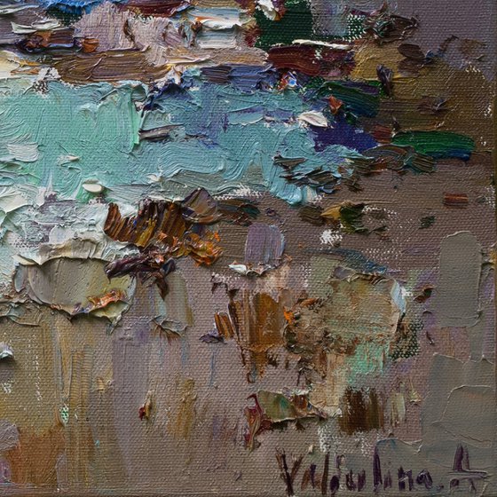 Sea shore  Original oil seascape painting