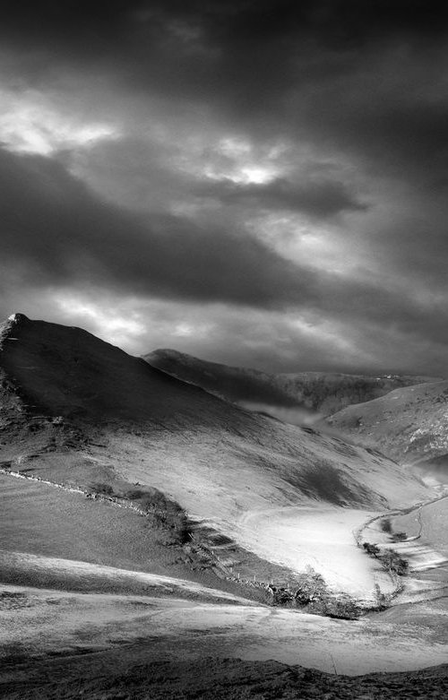 Thorpe Cloud B&W by DAVID SLADE