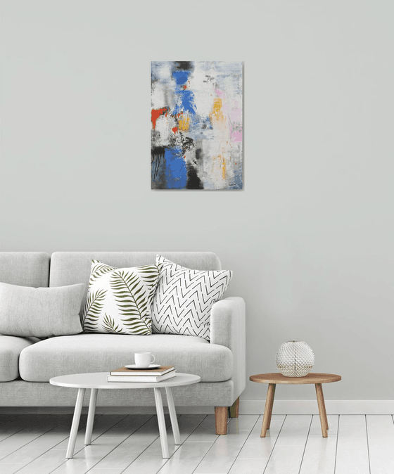 Composition with Blue and Black