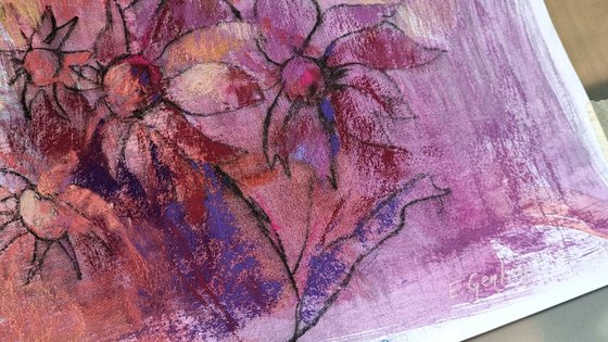 Abstract Ruby Chamomile