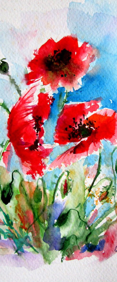 Red poppies II by Kovács Anna Brigitta