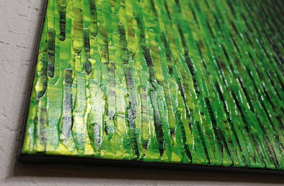 Iridescent green gradient