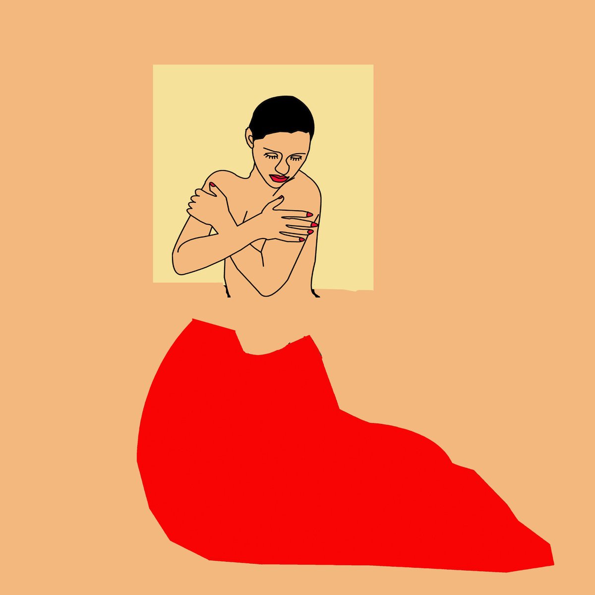 Urban And Pop Portrait Print By Artworks By Rina Mualem, 10 X 10, Heavy, Original Artwork