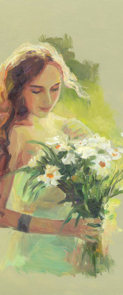 Summer, chamomiles by Vachagan Manukyan