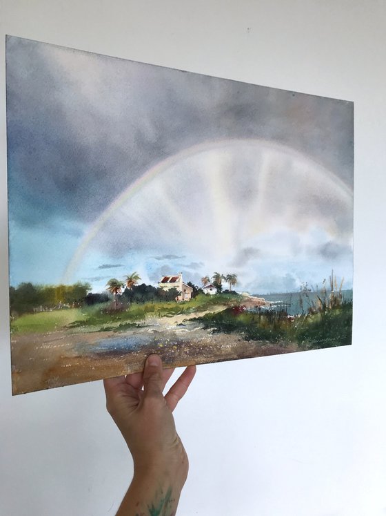 Rainbow over the sea #4