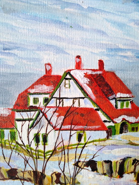 Red Roofs by the Sea