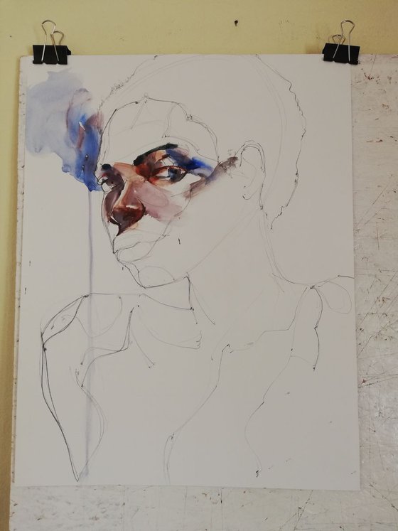 Portrait, 50 x 38.3 cm