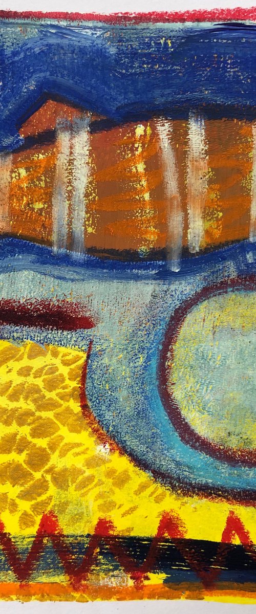 Fish Monoprint 3 by Annie Meier
