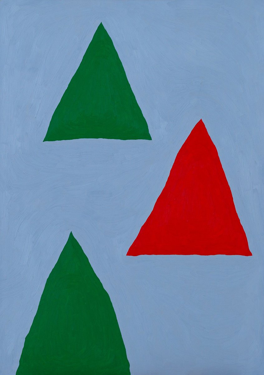 Naive Landscape Oil Painting By Ayesha Pearce, 23 X 33, More Hills To Die On, Original Artwork