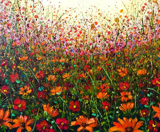 Marigold Summer- Floral landscape