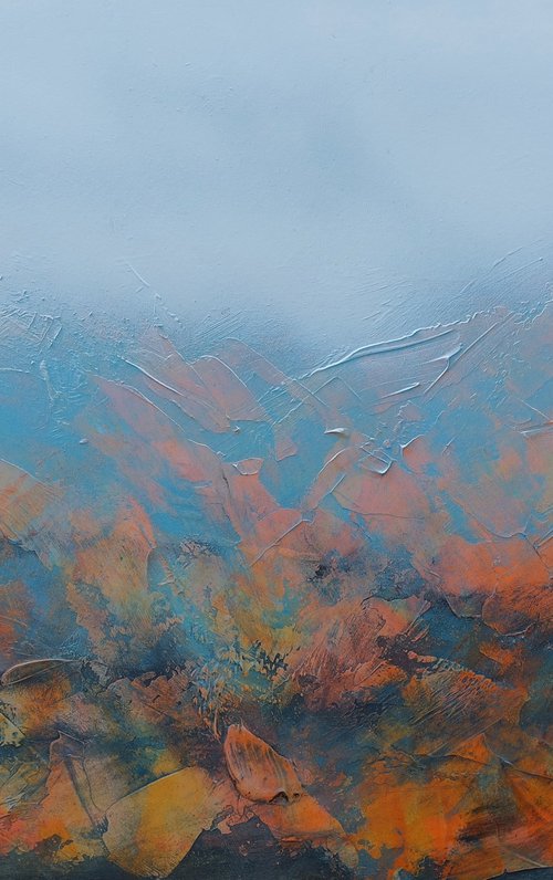 Abstract Landscape - Orange by Paul Edmondson