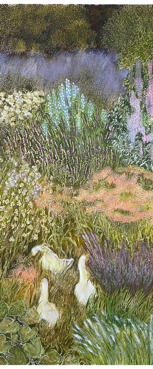 In the Flower Garden by Maija Nochevnaya