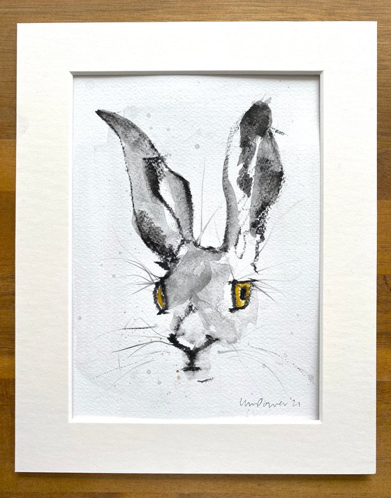 Watchful Charcoal Hare #07