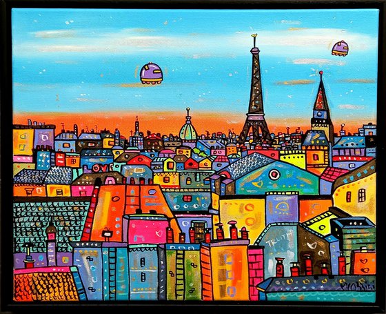 Vibrant View of Paris