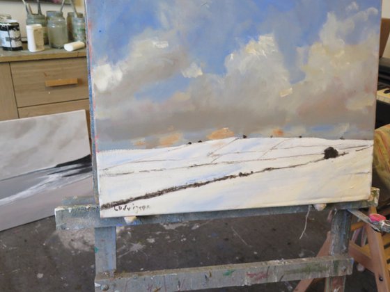 Snow on Garrowby Hill