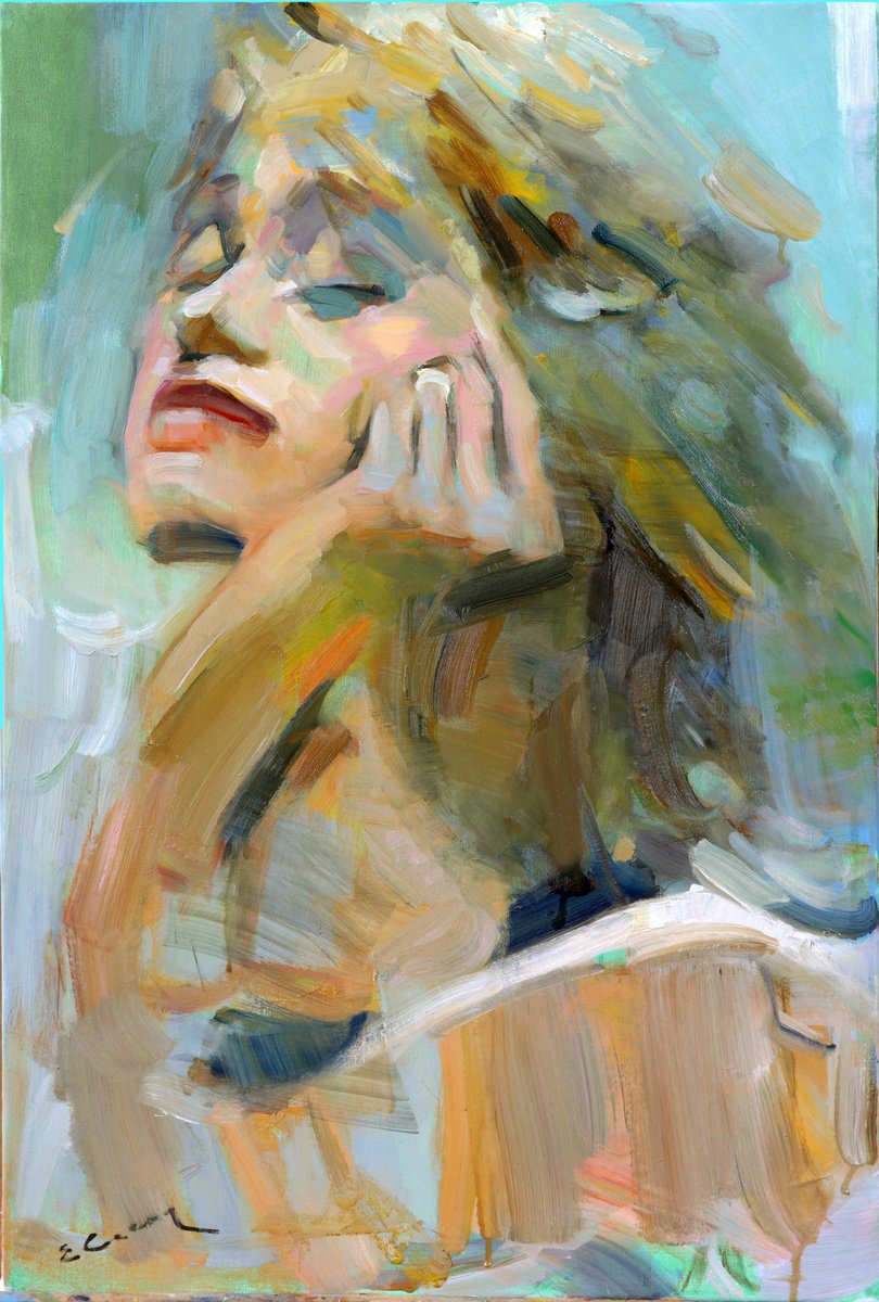 Female Portrait By Eugene Segal, 20 X 30, Artwork For Sale On Artfinder