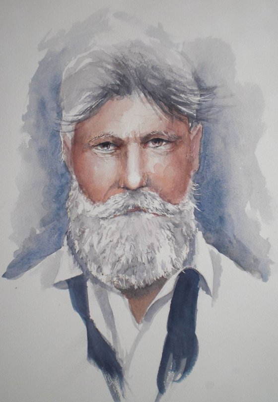 portrait of a bearded man