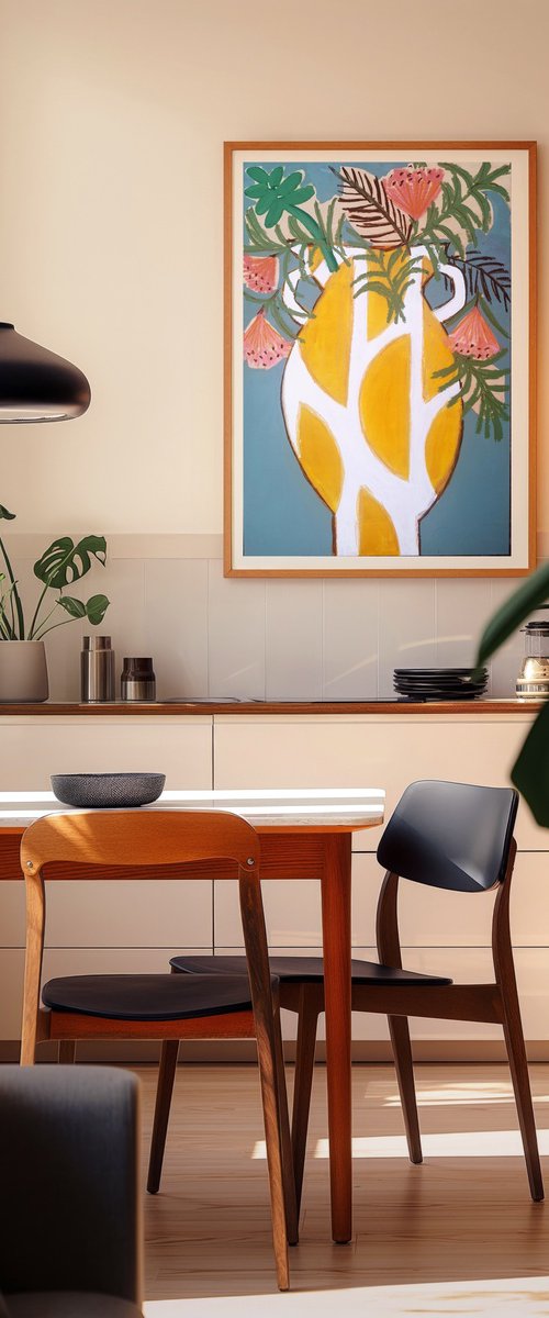 Spanish Yellow Vase by Marisa Añón